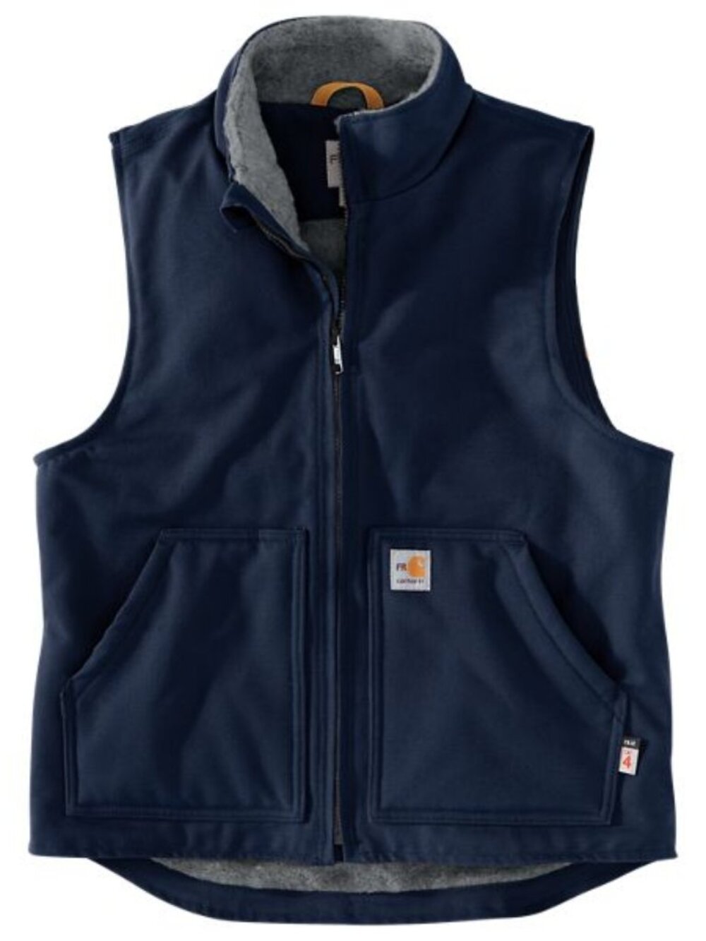 Men's Carhartt Duck Sherpa Lined Vest XLarge Dark Navy